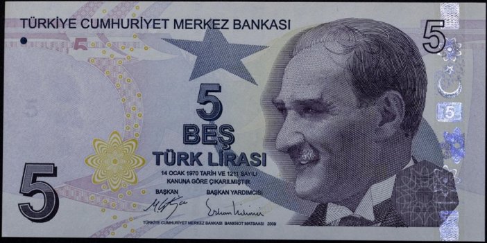 Yeni 5 Tl Banknotlar Bugünden İtibaren Tedavüle Veriliyor