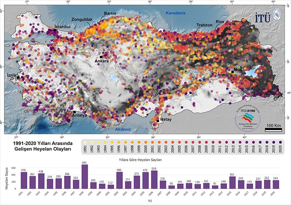 Yoğun Kar Yağışı Sonrası Ani Sıcaklık Artışı Heyelanları Artırıyor