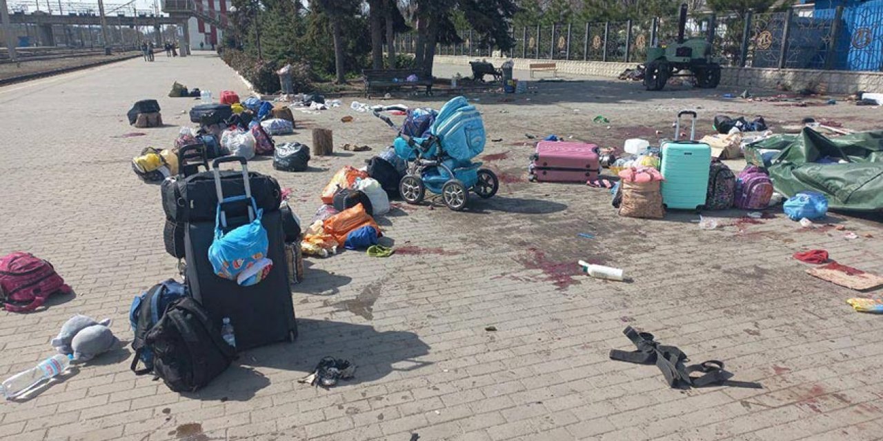 Ukrayna'da Kramatorsk garı vuruldu: 5'i çocuk 50 sivil hayatını kaybetti