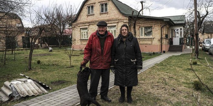 Buça'da Bombardımanda Da Evlerini Terk Etmeyen Ukraynalı Çift Yaşadıklarını Anlattı