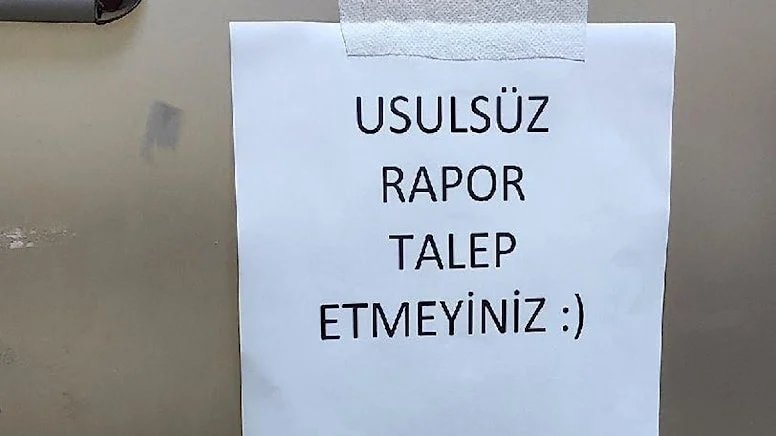 Doktorlar, tatili uzatmak için rapor talep edenlere tepki gösterdi