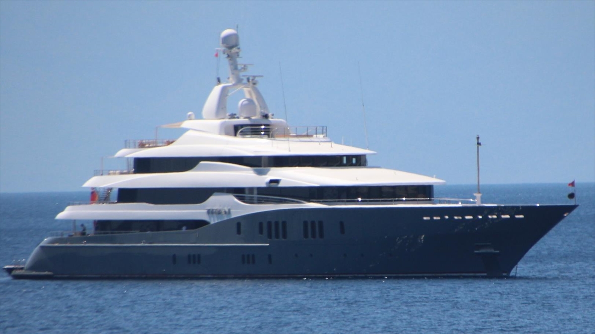 Mega Yat "Titan" Bodrum'a Geldi