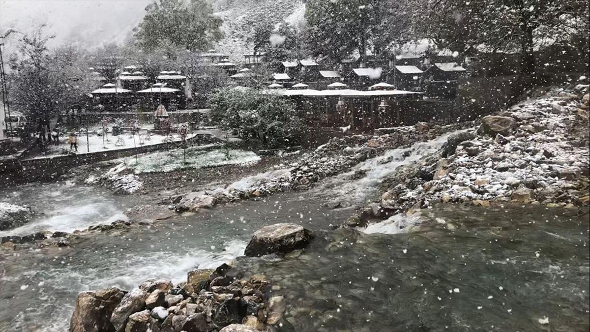 Van'da Kar Yağışı Etkili Oldu