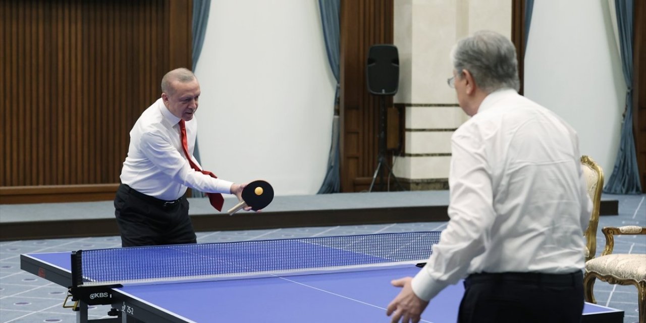 Cumhurbaşkanı Erdoğan ile Tokayev’in masa tenisi maçının hikayesi