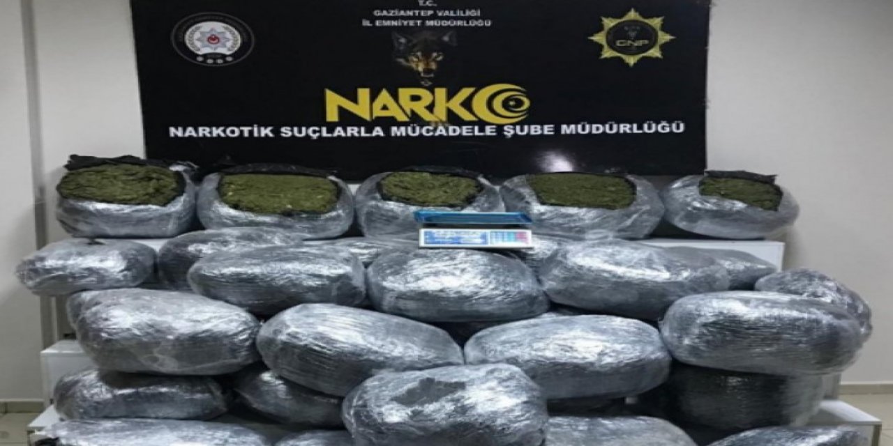 Gaziantep'te uyuşturucu operasyonu: 200 kilo esrar yakalandı