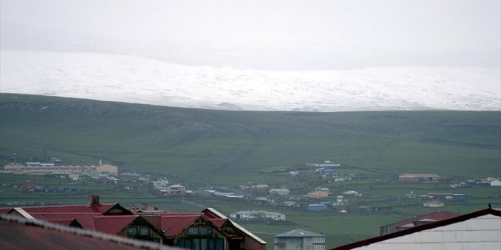 Erzurum Ve Ardahan'ın Yüksek Kesimleri Mayısta Yağan Karla Beyaza Büründü