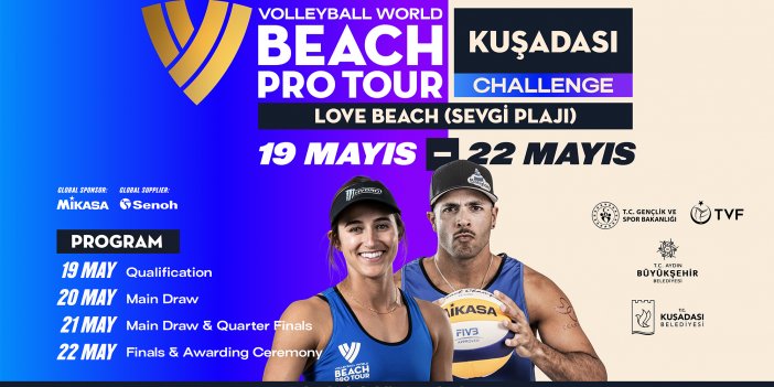 DÜNYANIN GÖZÜ BEACH PRO TOUR KUŞADASI CHALLENGE’DA OLACAK