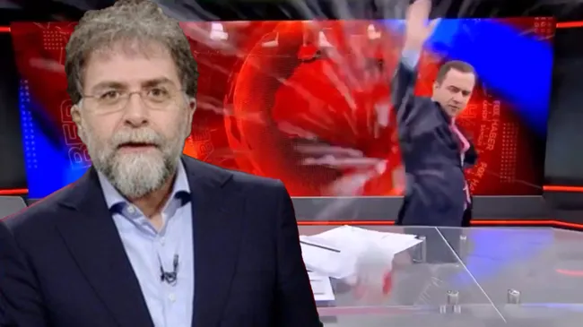 Ahmet Hakan'dan kameraya bardak fırlatan Selçuk Tepeli'ye: Niye artistlik yapıyorsun yeğenim?