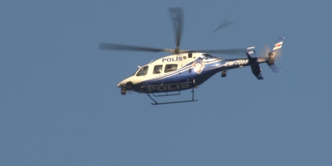 İstanbul'da helikopter destekli huzur uygulaması yapıldı