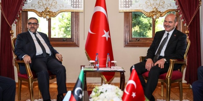 Bakan Soylu, Libya Devlet Yüksek Konseyi Başkanı Mişri İle Görüştü