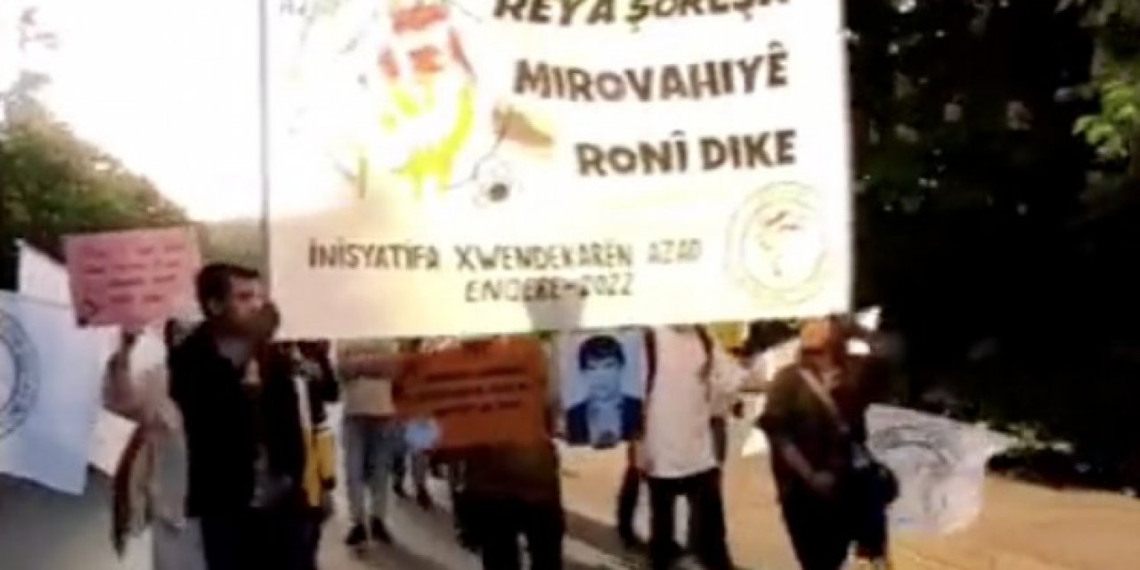 ODTÜ'de PKK sempatizanlarının yürüyüşü