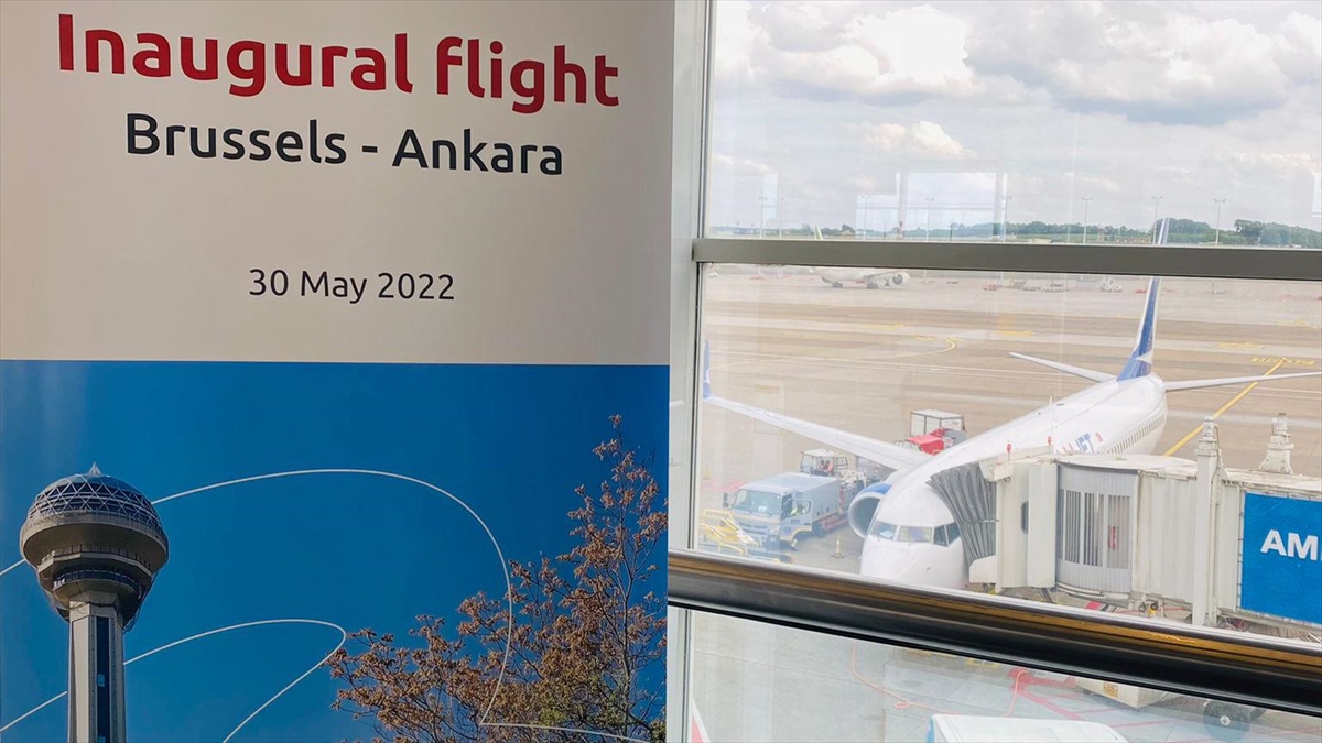 Anadolujet'in Ankara'dan Brüksel'e İlk Uçuşu Gerçekleşti