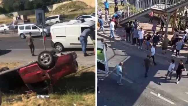 Kumburgaz'da otomobil durağa girdi: Bir kişi hayatını kaybetti, çok sayıda yaralı var