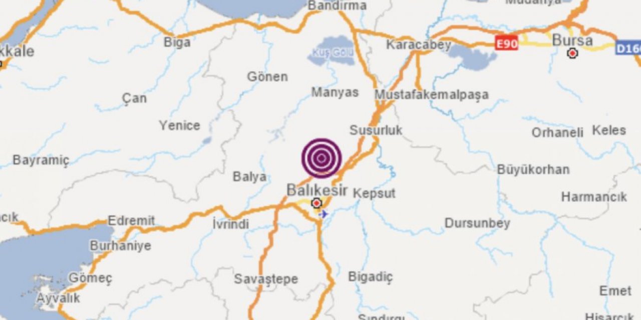 Balıkesir'de 4,7 büyüklüğünde deprem meydana geldi