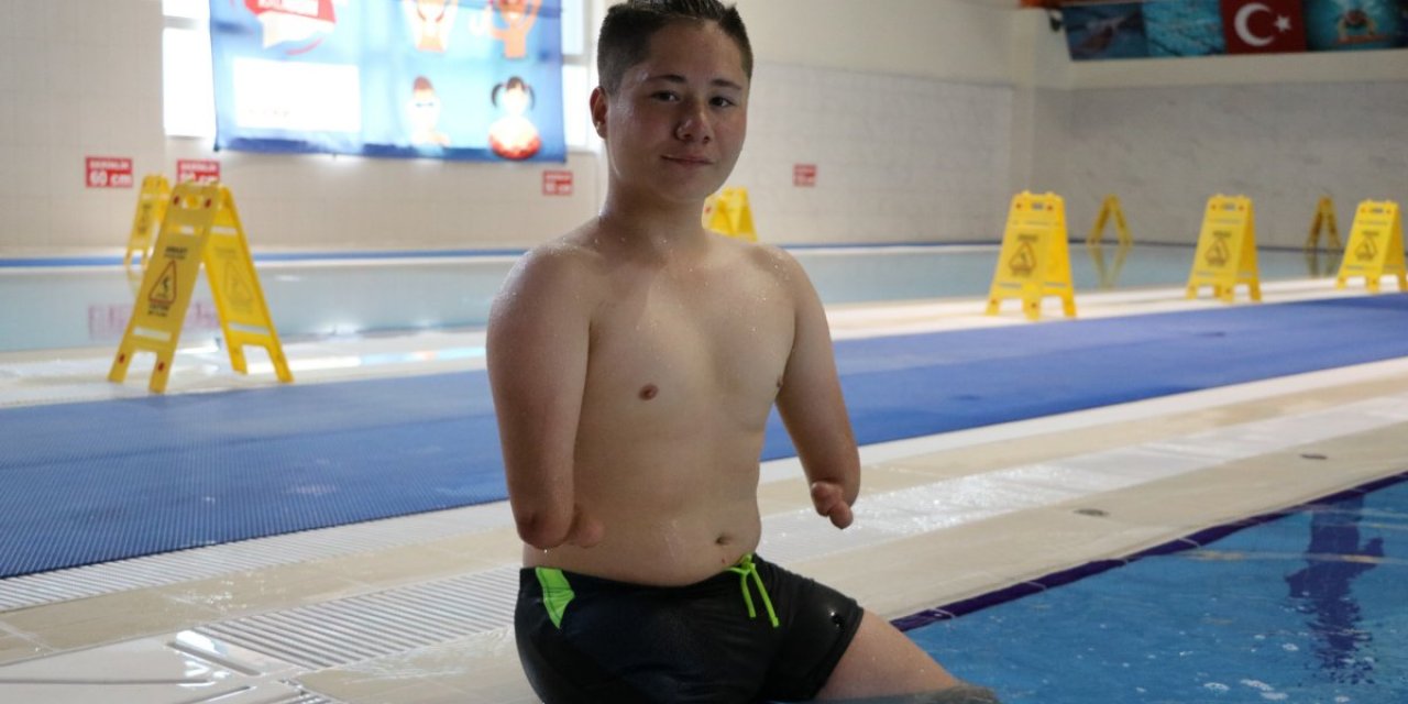 Engelli yüzücü Muhammet Enes, 6 stilde altın madalya kazandı