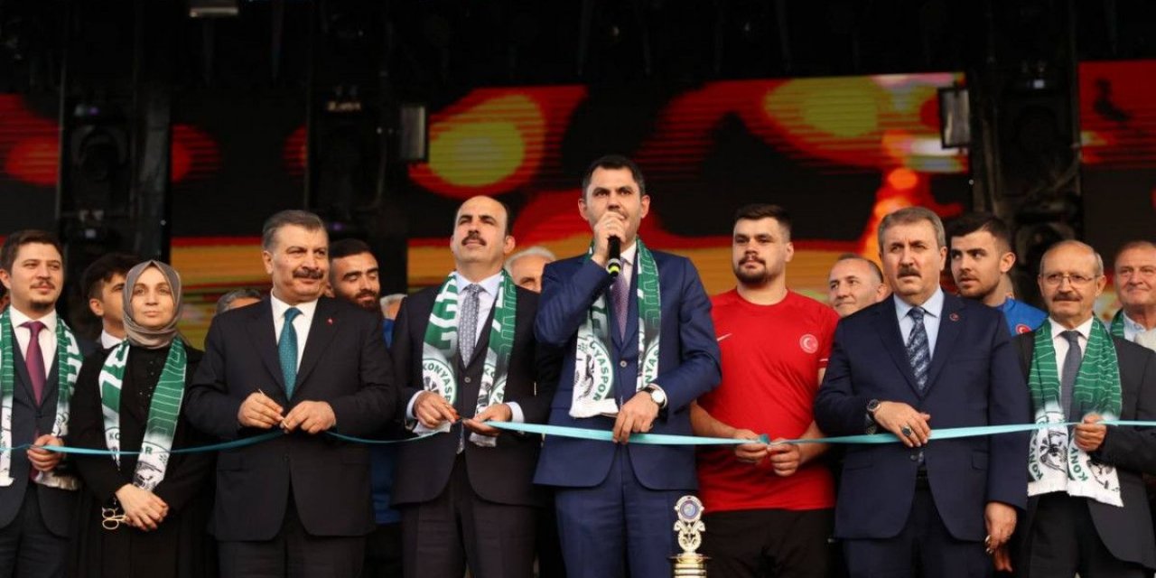 Murat Kurum ve Fahrettin Koca, Konyalılar Günü'ne katıldı