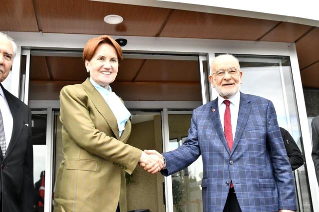 Akşener, Saadet Partisi Genel Başkanı Karamollaoğlu’nu ziyaret etti