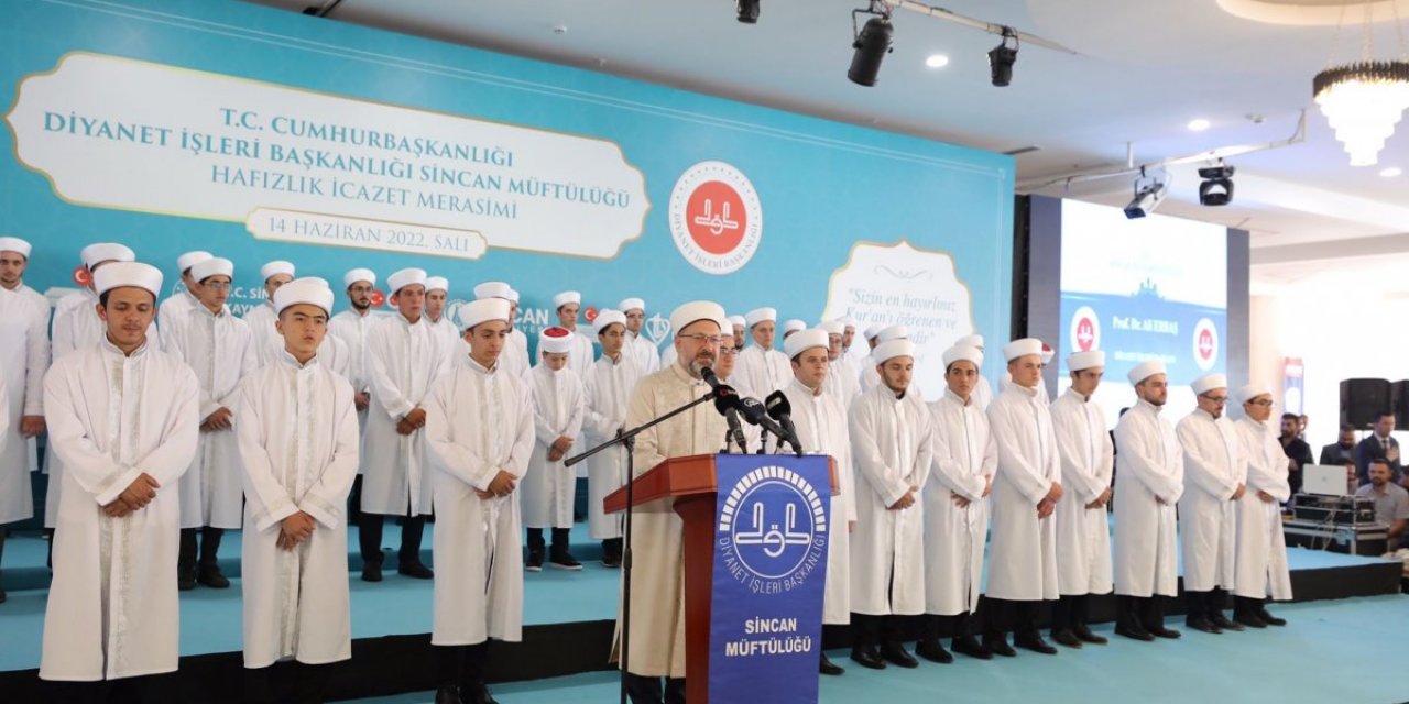 Ankara'da 110 hafızın icazet töreni gerçekleştirildi