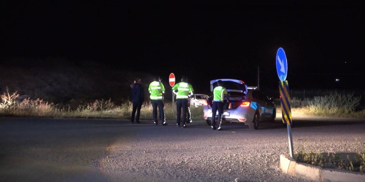 Kırıkkale'de 'dur' ihtarına uymayan sürücü polise çarptı