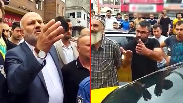 Rize Ardeşen'de taksici, AK Partili başkana sert sözlerle yüklendi