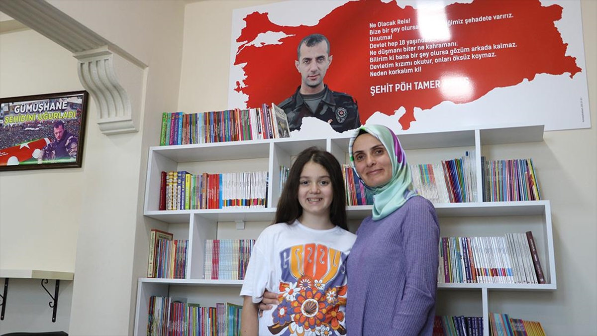 Şehidin Adı, Eşinin De Öğretmenlik Yaptığı Okuldaki Kütüphanede Yaşatılıyor