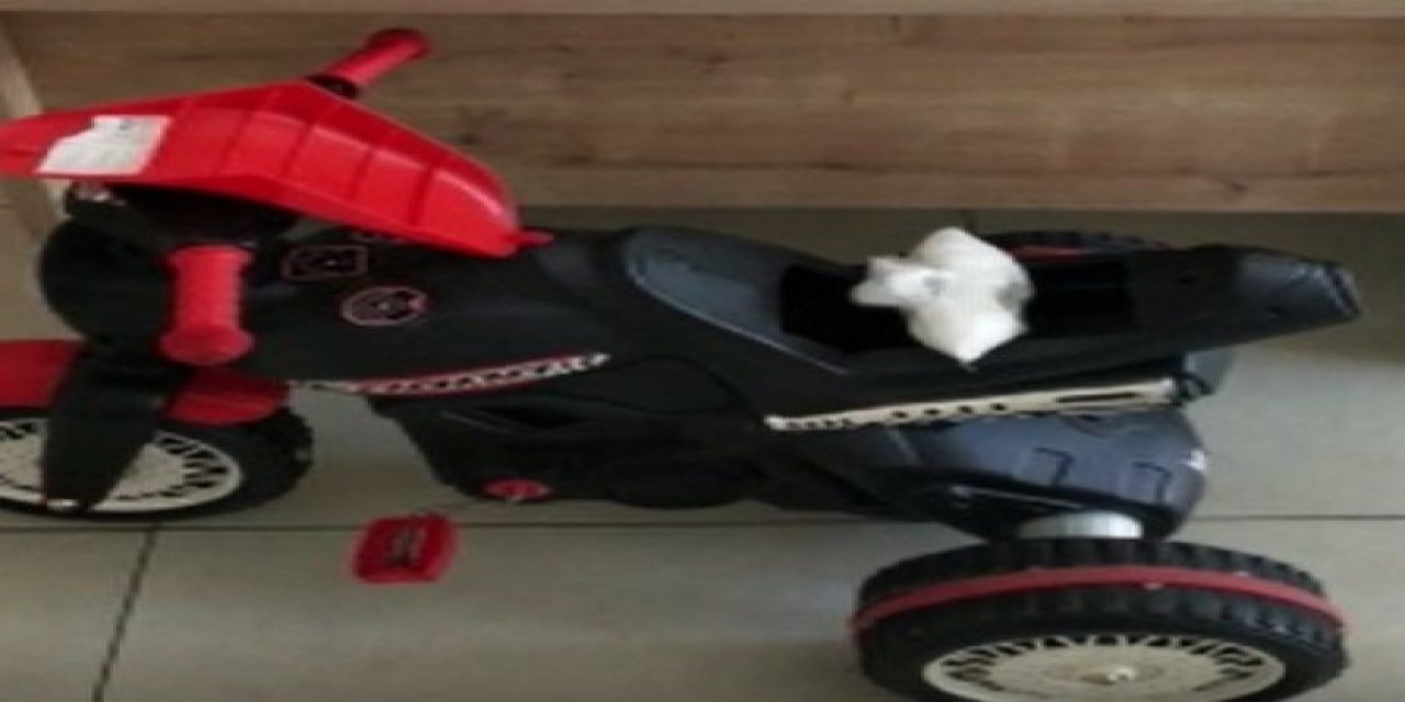 Bursa'da 5 kilo uyuşturucuyu bebek bisikletine sakladılar