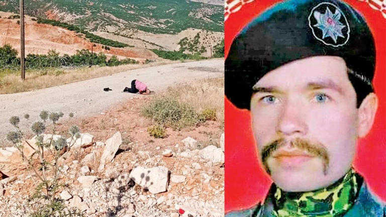 Kardeşinin vurulduğu yerde namaz kıldı