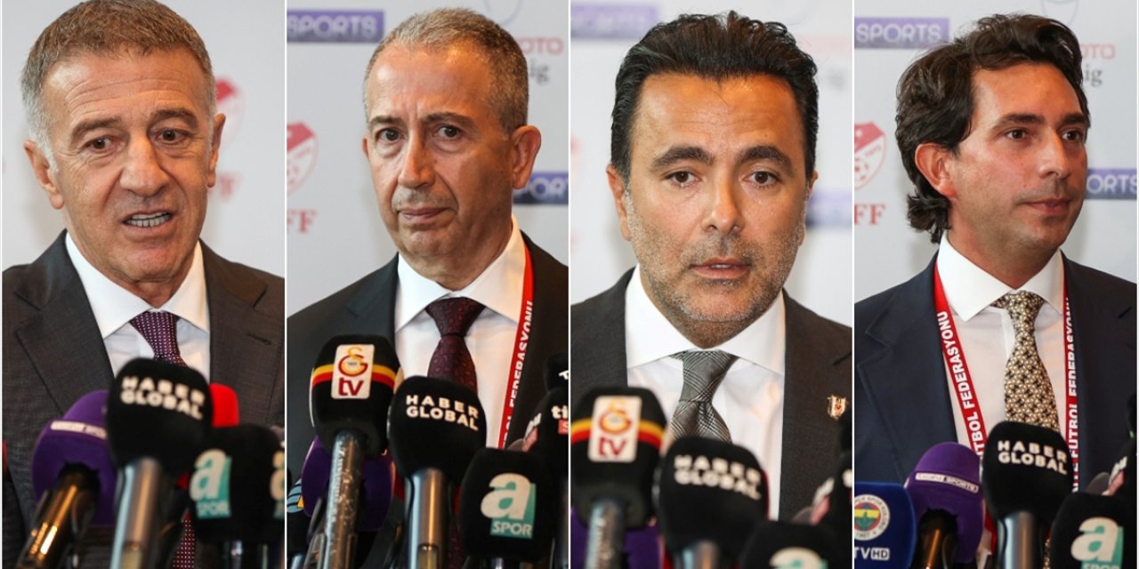 Dört Büyük Takım Yöneticileri Süper Lig'de Fikstür Çekimini Değerlendirdi