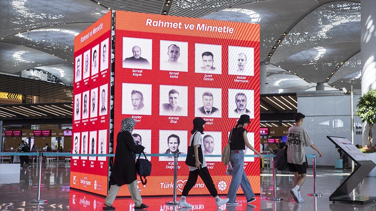 15 Temmuz Kahramanları İstanbul Havalimanı'nda Anıldı