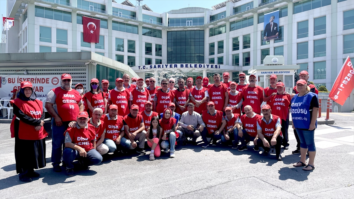Sarıyer Belediyesinde Grev Yapan İşçilerin Eylemi 13'üncü Gününde