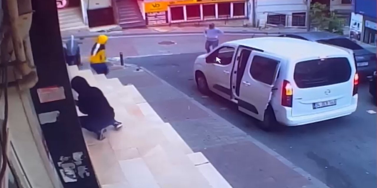 Mecidiyeköy’de akıl almaz hırsızlık kameralara yansıdı!