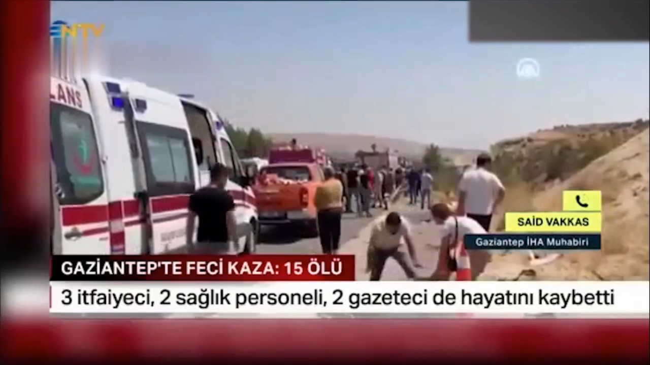 Bir gazetecinin en zor anı: Kazayı anlatırken gözyaşlarına boğuldu