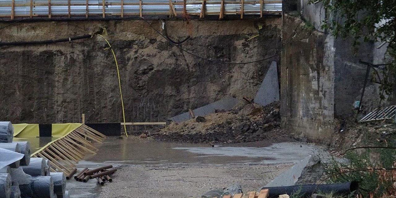 Bolu'da Toprak Kayması Doğal Gaz Hattını Kopardı