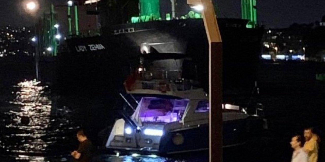 İstanbul Bebek'te kargo gemisi karaya oturdu