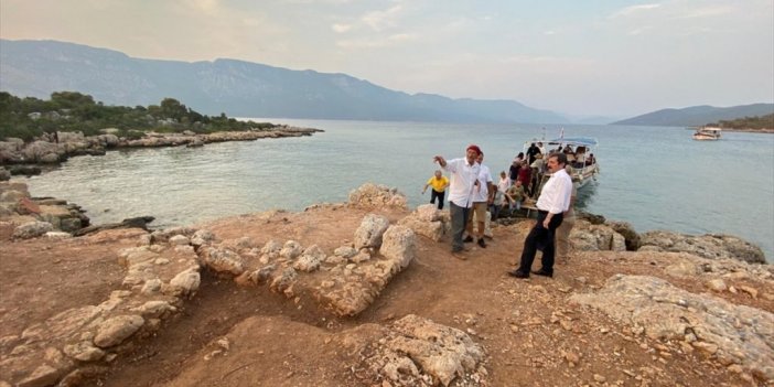Sedir Adasındaki Kedrai Antik Kenti'nde Kazı Çalışması Sürüyor
