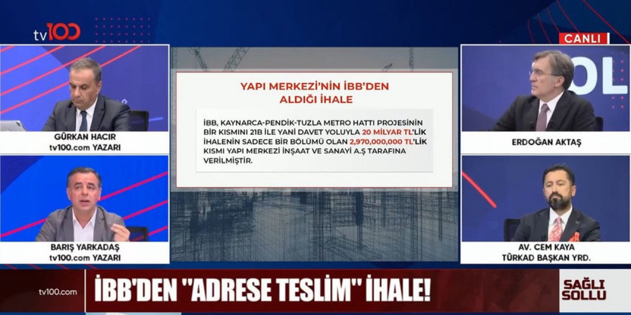 Barış Yarkadaş canlı yayında açıkladı! İBB'den adrese teslim ihale!