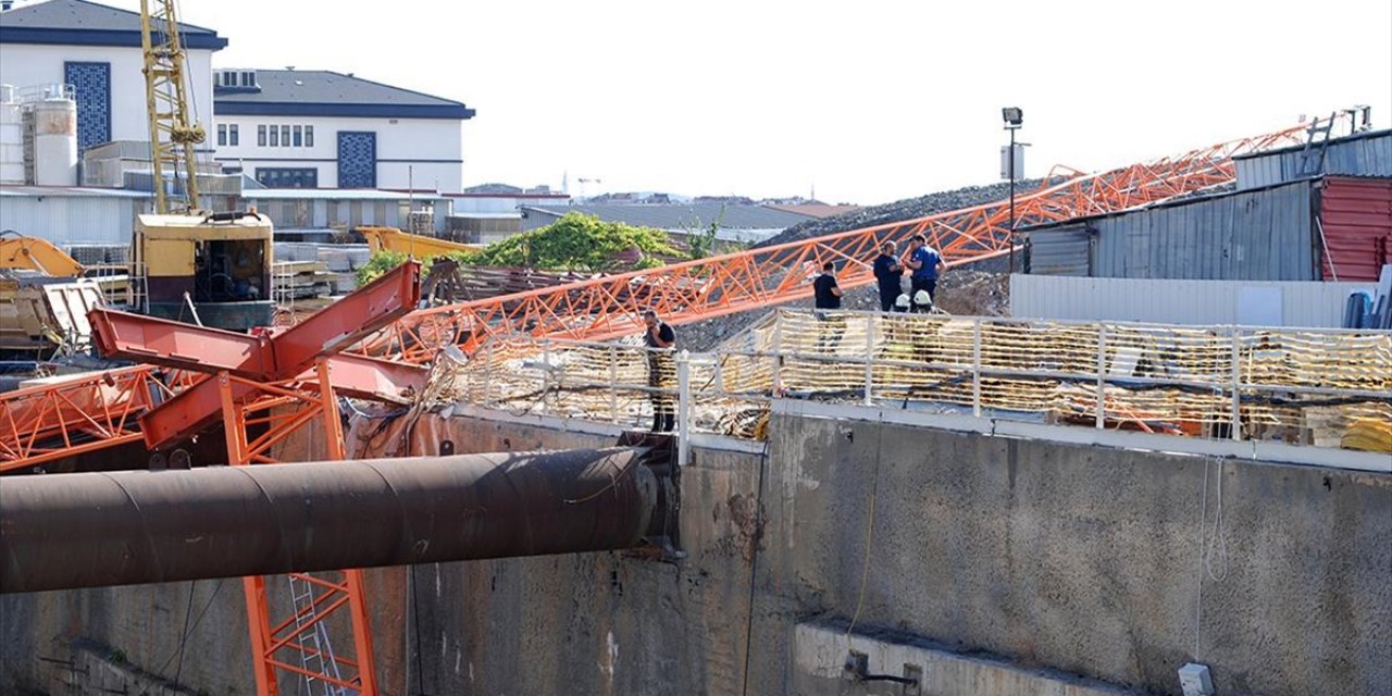 Sancaktepe'de Metro İnşaatında Kule Vincinin Devrilmesi Sonucu 2 Kişi Öldü