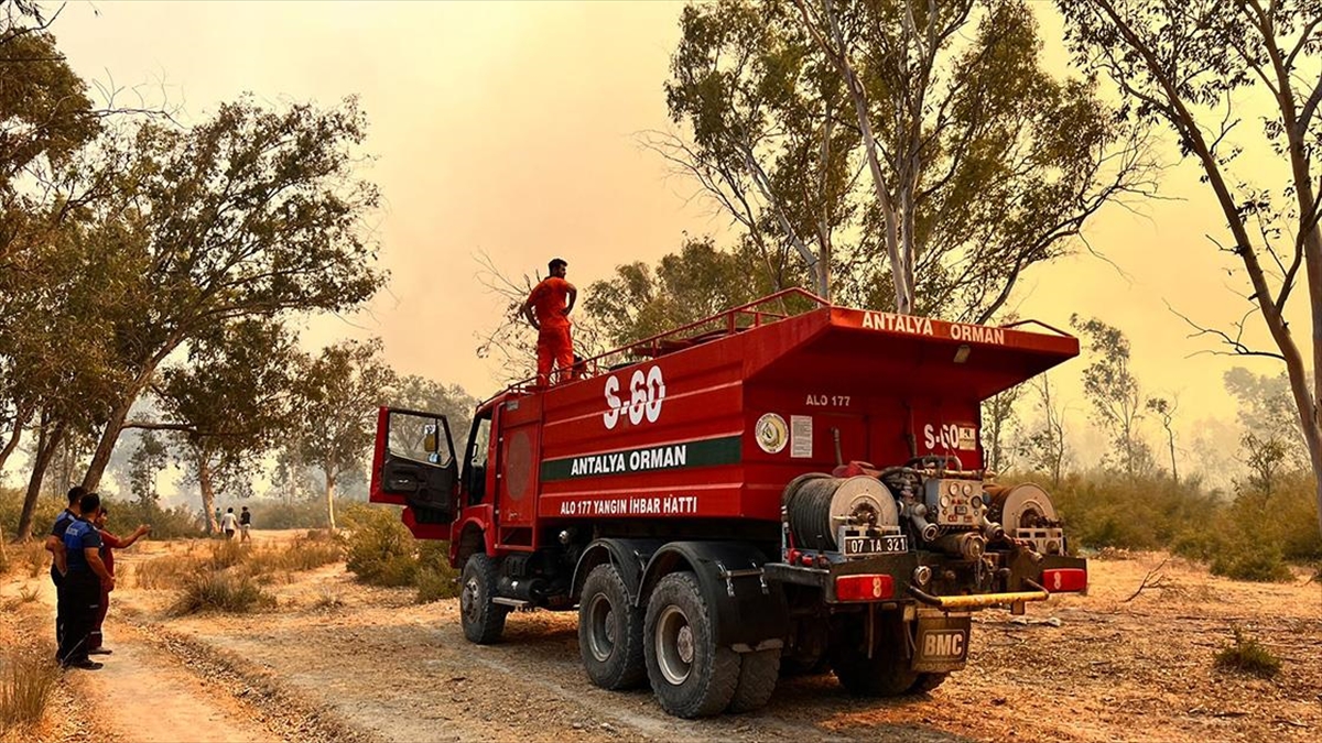 Kaş'ta Ağaçlandırma Sahasındaki Yangın Yeniden Başladı