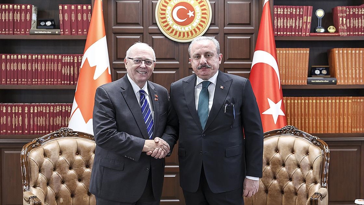 Tbmm Başkanı Şentop, Kanada Senatosu Başkanı Furey İle Görüştü