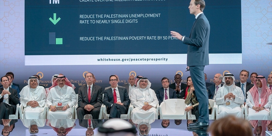 Kushner Bahreyn Çalıştayında Sınırları Olmayan Haritalar Üzerinden Sunum Yaptı