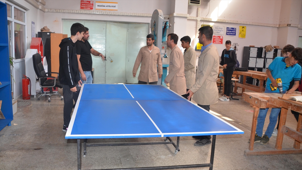 Muş'ta Köy Okullarının Tenis Masası Meslek Lisesinde Üretiliyor