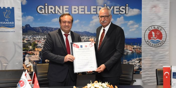 KUŞADASI İLE GİRNE KARDEŞ ŞEHİR OLDU