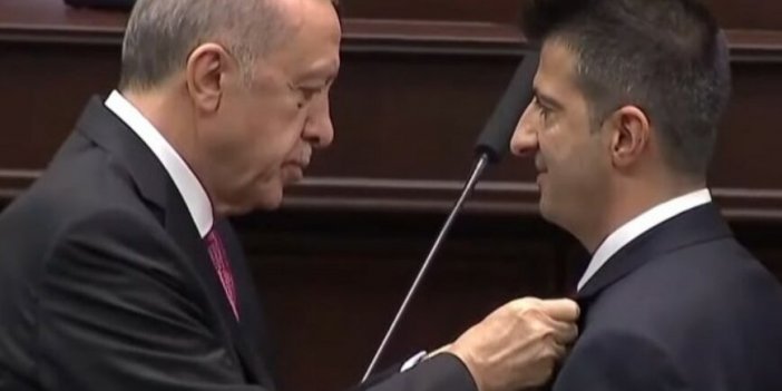 Mehmet Ali Çelebi’nin rozetini Erdoğan taktı