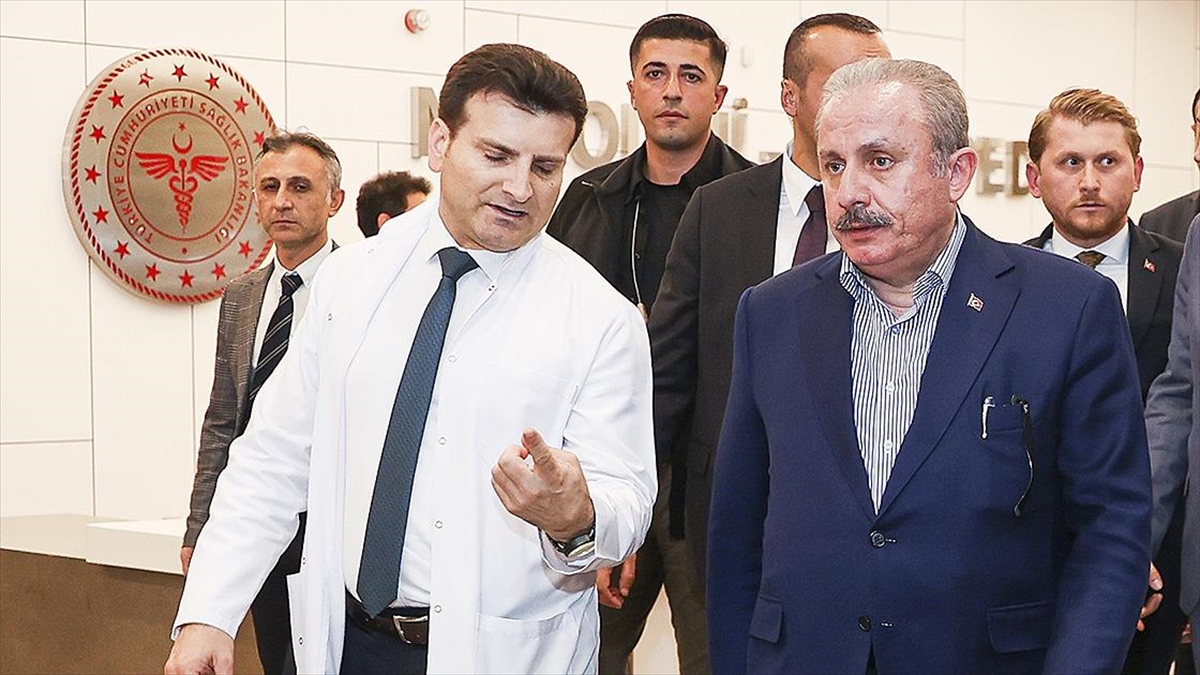 Tbmm Başkanı Şentop, Binali Yıldırım'ı Hastanede Ziyaret Etti