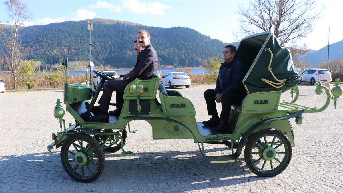Abant'ta Kullanılacak Elektrikli Faytonun Deneme Sürüşü Yapıldı