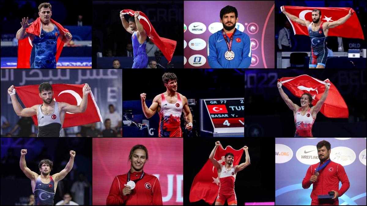 Milli Güreşçilerden 11'i, 2022 Dünya Sıralamasında İlk 3'te Yer Aldı