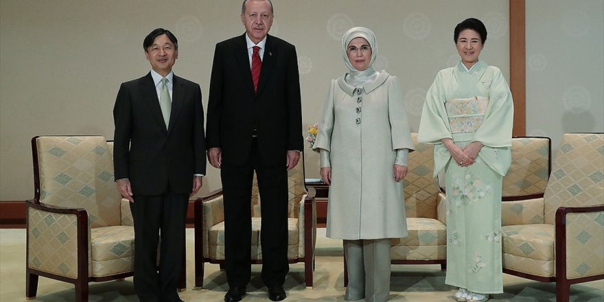 Cumhurbaşkanı Erdoğan Japon İmparatoru Naruhito İle Görüştü