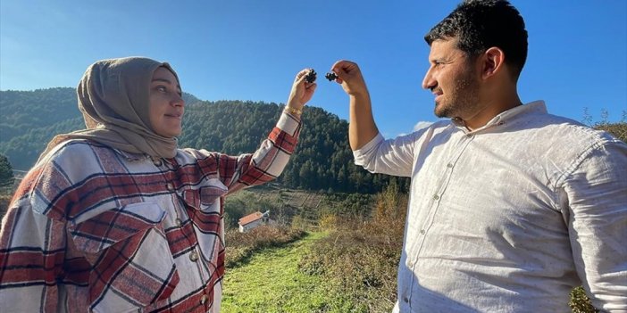 Şehir Stresinden Kaçan Çift, Dededen Kalma Arazide Aronya Yetiştiriyor