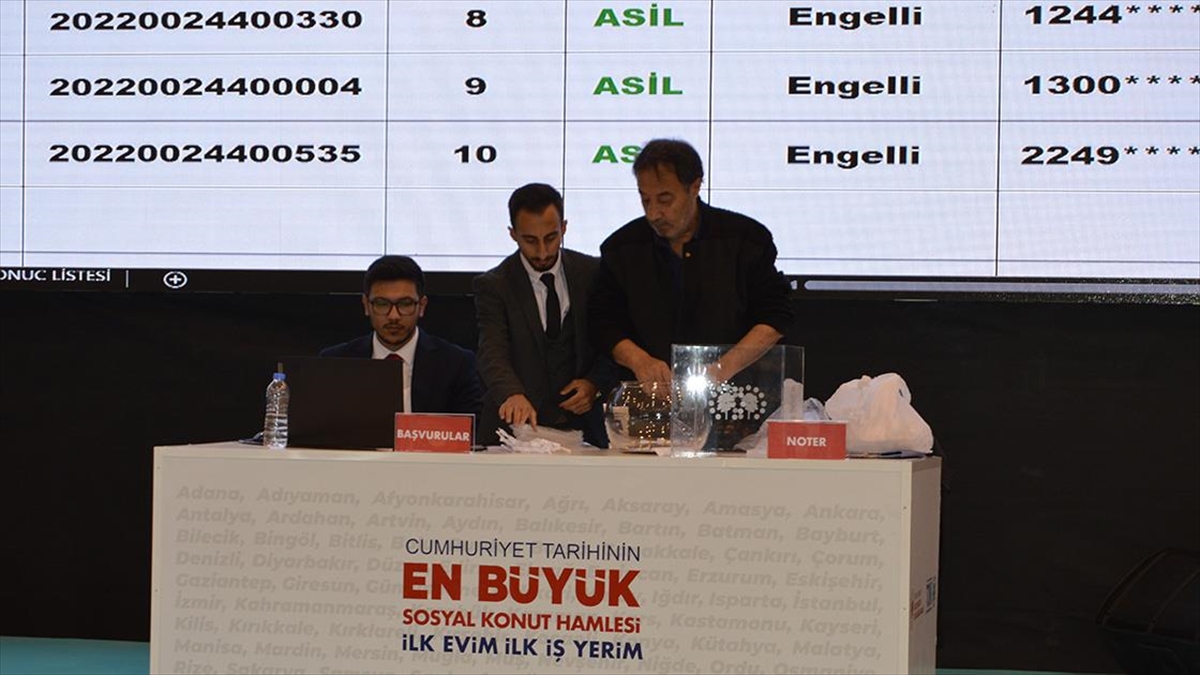 'İlk Evim, İlk İş Yerim Projesi'nde Yapılacak Konutların Kuraları Çekildi