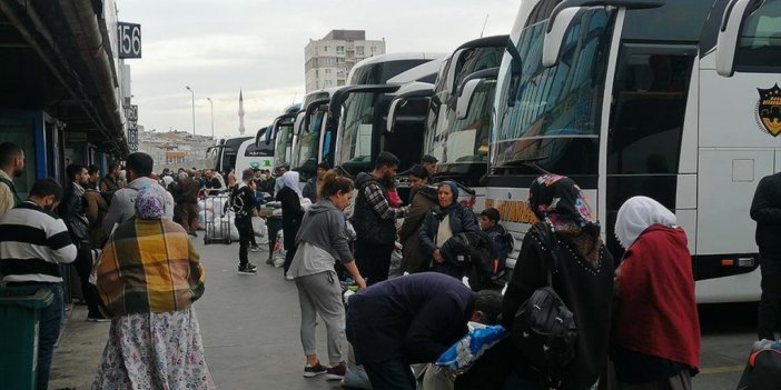 İstanbul'da Ara Tatil Dönüşü Otogardaki Yoğunluk Devam Ediyor